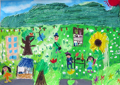 住まいに関する表彰作品のご紹介 平成28年度 小学生絵画コンクール 愛知ゆとりある住まい推進協議会 住まいに関する表彰作品のご紹介 平成28年度 小学生絵画コンクール 愛知ゆとりある住まい推進協議会