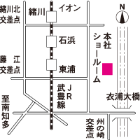カリモク家具ショールーム 地図
